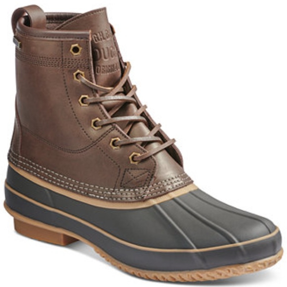 G.H. Bass & Co. Brown and Black Rain Boots